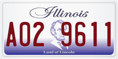 IL license plate A029611