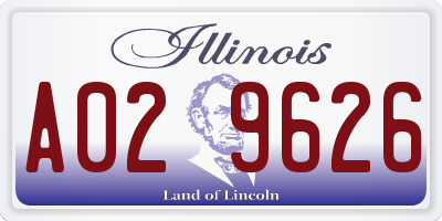 IL license plate A029626
