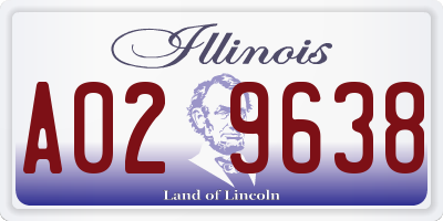 IL license plate A029638