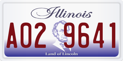 IL license plate A029641