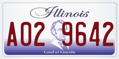 IL license plate A029642