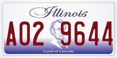 IL license plate A029644