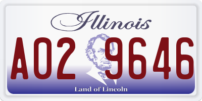 IL license plate A029646