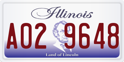 IL license plate A029648