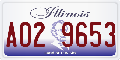 IL license plate A029653
