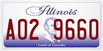 IL license plate A029660