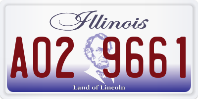 IL license plate A029661
