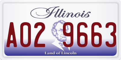 IL license plate A029663