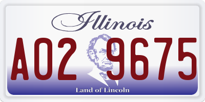 IL license plate A029675