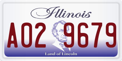 IL license plate A029679
