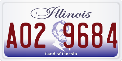 IL license plate A029684