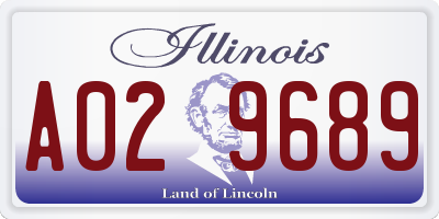 IL license plate A029689
