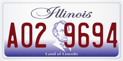 IL license plate A029694