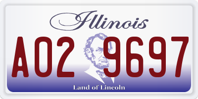 IL license plate A029697
