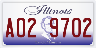 IL license plate A029702