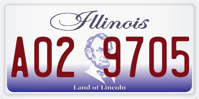 IL license plate A029705