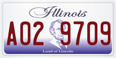 IL license plate A029709