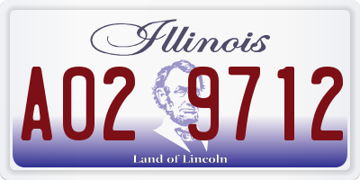 IL license plate A029712