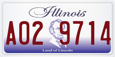 IL license plate A029714