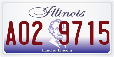 IL license plate A029715