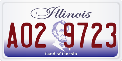 IL license plate A029723