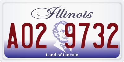 IL license plate A029732