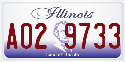 IL license plate A029733