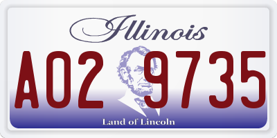 IL license plate A029735