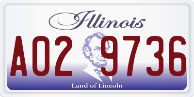 IL license plate A029736