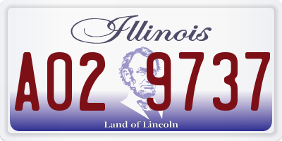 IL license plate A029737