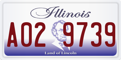 IL license plate A029739