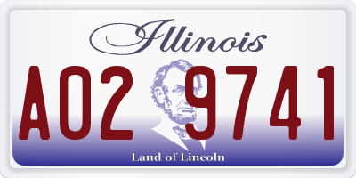 IL license plate A029741
