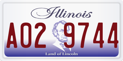 IL license plate A029744