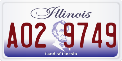 IL license plate A029749