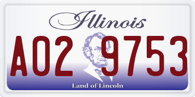 IL license plate A029753
