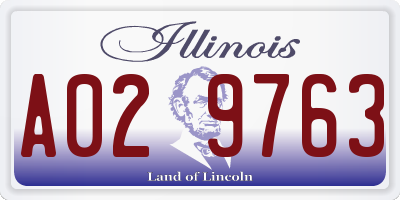 IL license plate A029763