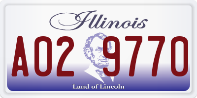 IL license plate A029770