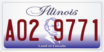 IL license plate A029771