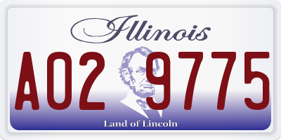 IL license plate A029775