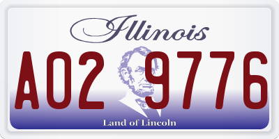 IL license plate A029776