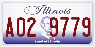 IL license plate A029779