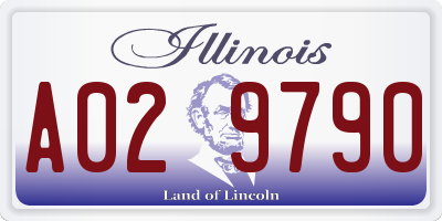 IL license plate A029790