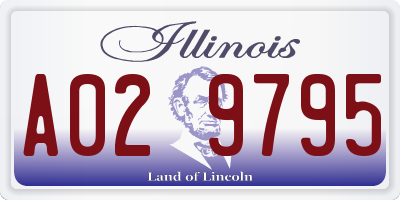 IL license plate A029795