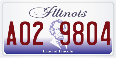 IL license plate A029804
