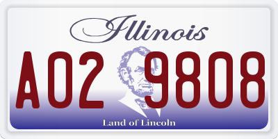 IL license plate A029808