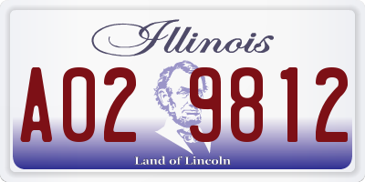 IL license plate A029812