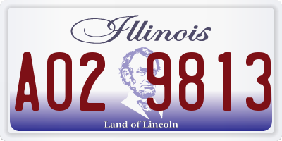 IL license plate A029813