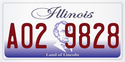 IL license plate A029828