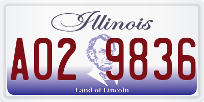 IL license plate A029836