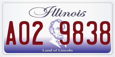 IL license plate A029838